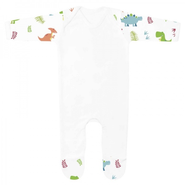 Baby Rompersuit in Dinosaur Print